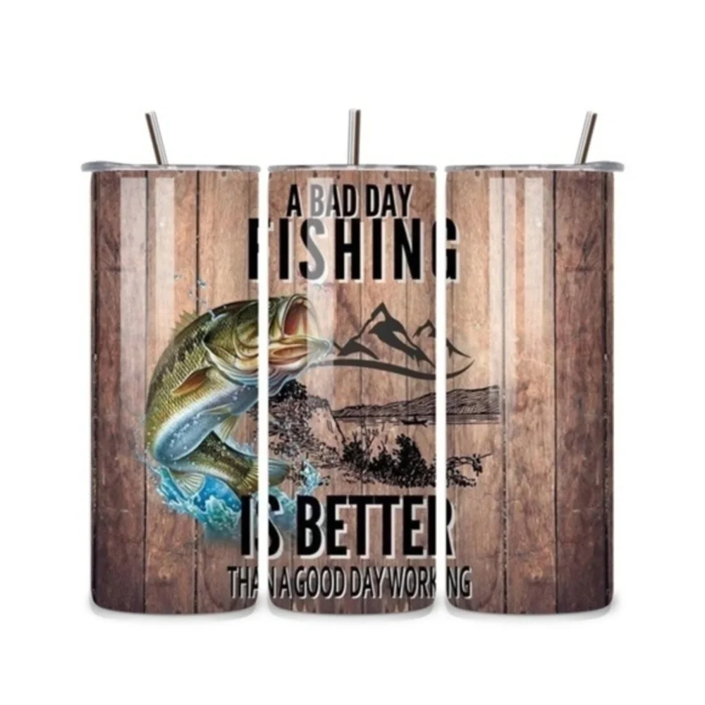 Bad Fishing Day 20oz Stainless Steel Tumbler